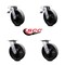Service Caster 8 Inch Glass Filled Nylon Swivel Caster Set Roller Bearing 2 Total Lock Brake SCC-TTL30S820-GFNR-2-S-2 - alternate 4